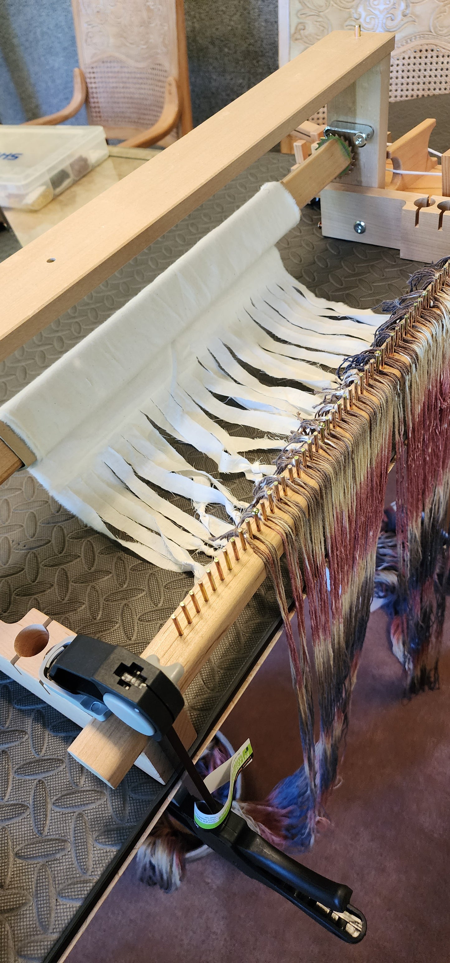 Black Copper Maran Spooled Warp