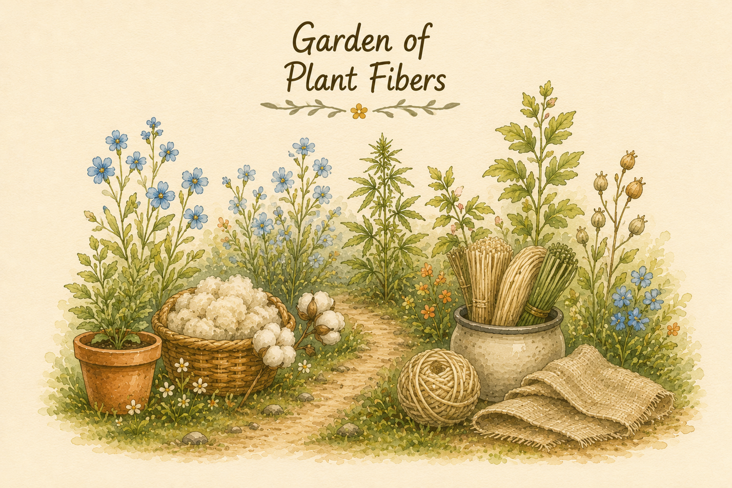 Garden Of Plant Fibers