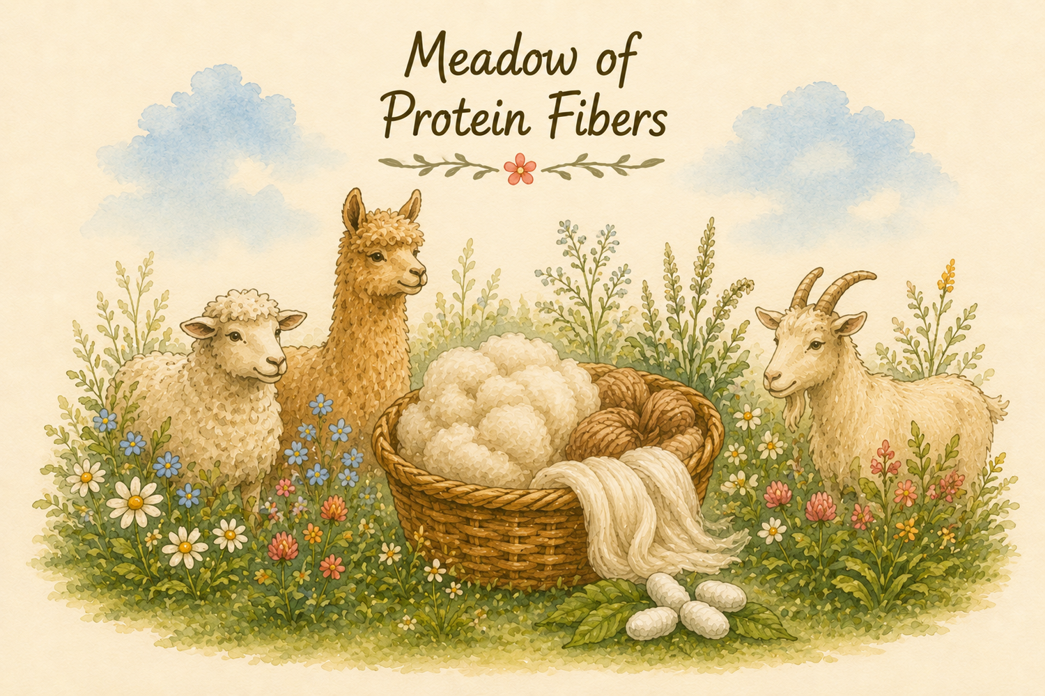 Meadow of Protein Fibers