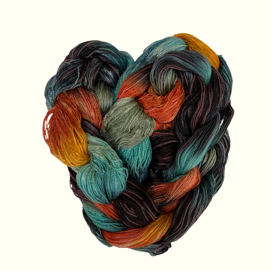 Black Copper Maran Spooled Warp